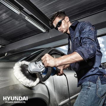Hyundai poets polijstmachine haaks 1200 Watt, Ophalen of Verzenden, Nieuw