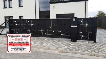 Portail Barrière coulissant autoportant ou battant Lazarus, Neuf