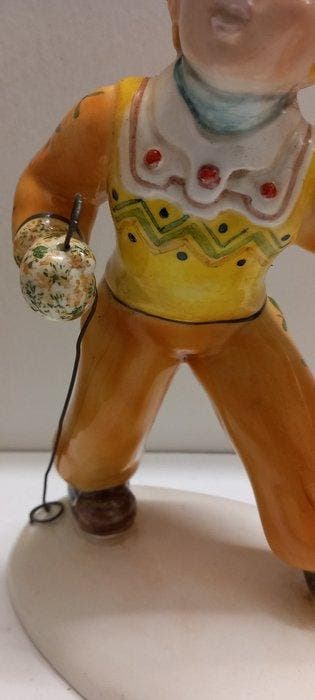 Tosin - Figurine - Bambino con sci - Porcelaine, Glacis,, Antiquités & Art