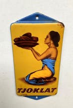 Tjoklat - Jannes de Vries - Emaille bord - Emaille