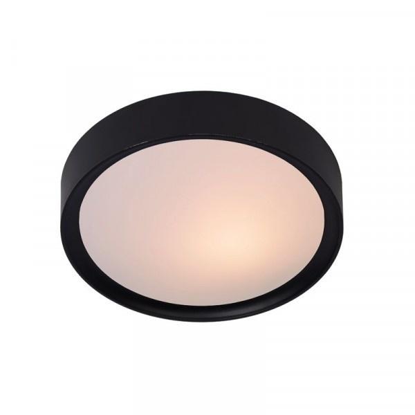 Lucide LEX - Plafonnière - Ø 33 cm - 2xE27 - Zwart, Huis en Inrichting, Lampen | Losse lampen, Nieuw, Verzenden