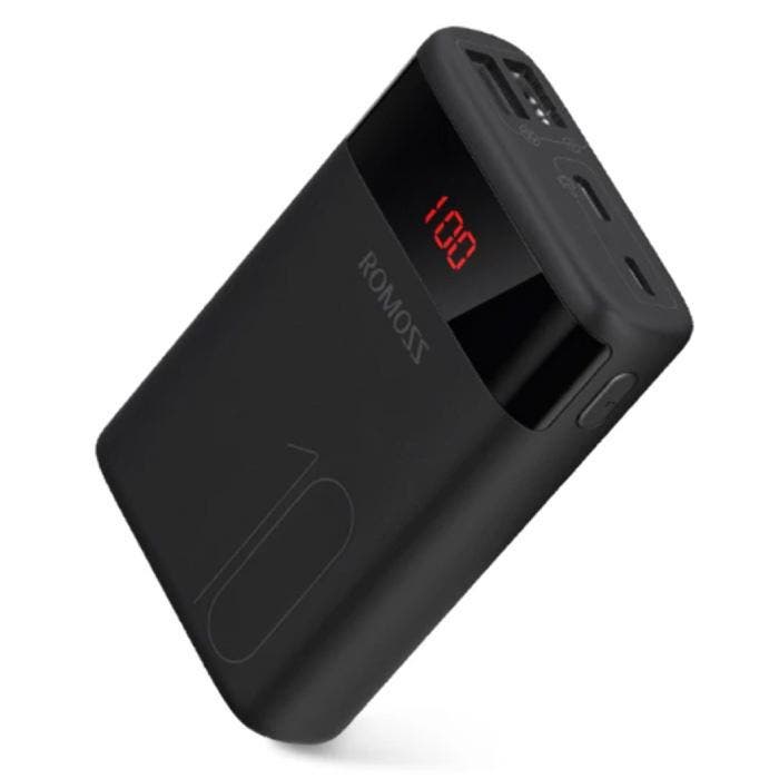 Ares 10.000mAh Powerbank met 4 Poorten - LED Display Externe, Télécoms, Batteries externes, Envoi