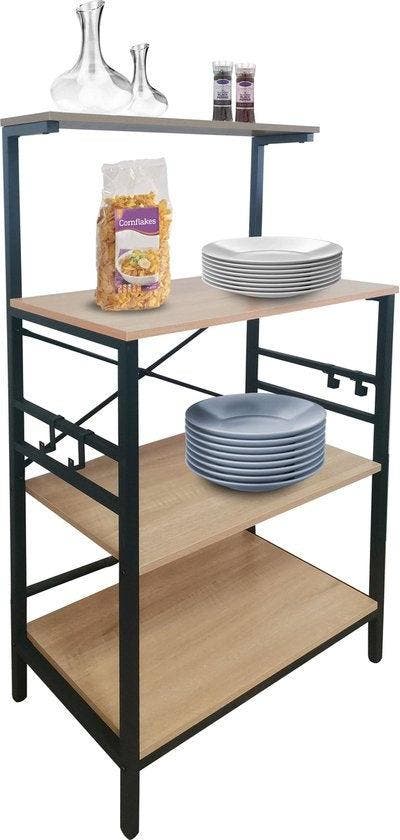 2dekans | ERRO Keukenrek - keukenkast - 58x35x122cm, Huis en Inrichting, Keuken | Keukenbenodigdheden, Ophalen of Verzenden