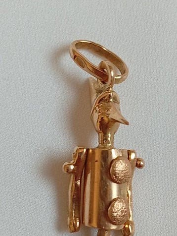 Hanger - 18 karaat Geel goud - Pinokkio vintage jaren
