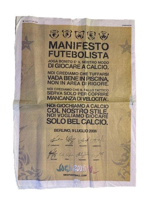 Gazzetta dello Sport - Copertina Mondiali 2006 - Italia -, Collections, Collections Autre