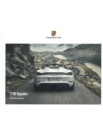 2021 PORSCHE 718 SPYDER HARDCOVER BROCHURE ENGELS, Ophalen of Verzenden