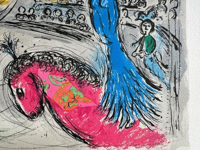 Marc Chagall (1887-1985) - Soleil au cheval rouge, Antiquités & Art, Antiquités | Autres Antiquités