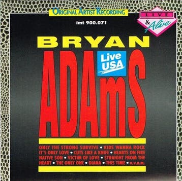 Bryan Adams – Live USA CD, Verzenden, Nieuw in verpakking