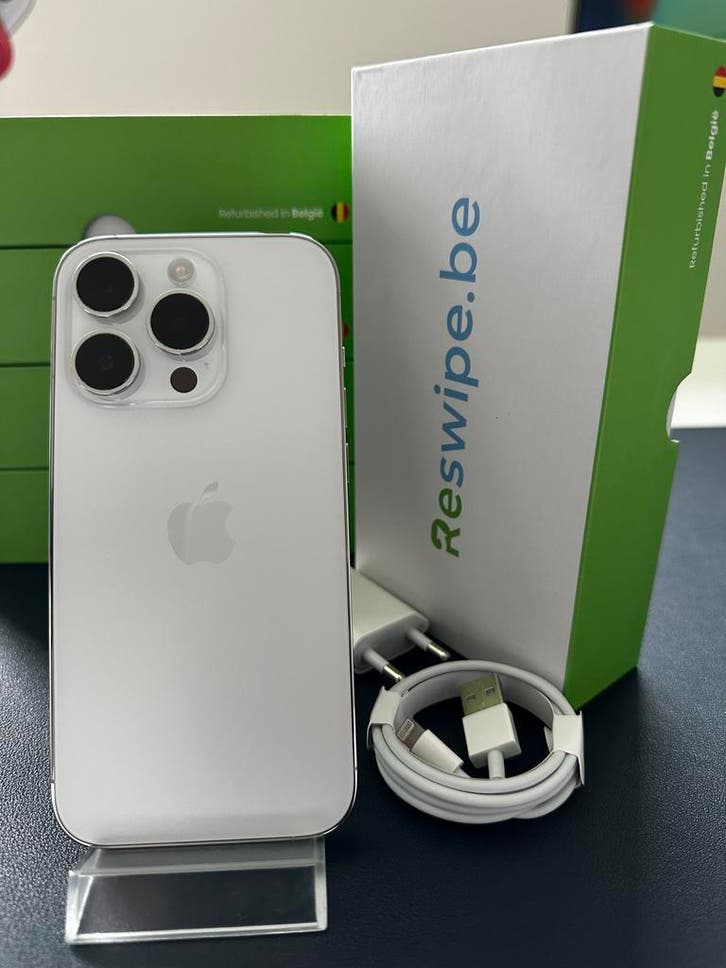 iPhone 14 Pro 128GB 256GB 512GB 1TB Zilver +3 jaar garantie!, Telecommunicatie, Mobiele telefoons | Apple iPhone, Zonder abonnement
