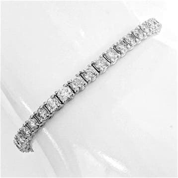 Zonder minimumprijs - Armband - 14 karaat Witgoud - 6.18ct., Nieuw