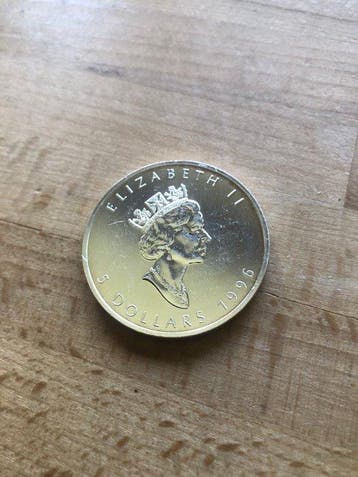 Canada. Elizabeth II. 5 Dollars 1994 Maple Leaf (Zonder