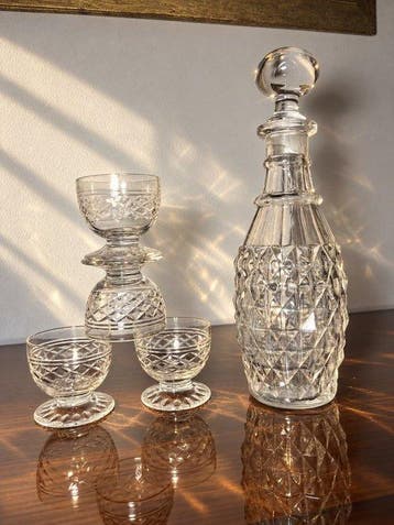 Drinkset (5) - Kristal, Glas, Antiek en Kunst