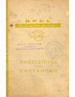 1955 OPEL OLYMPIA REKORD INSTRUCTIEBOEKJE NEDERLANDS