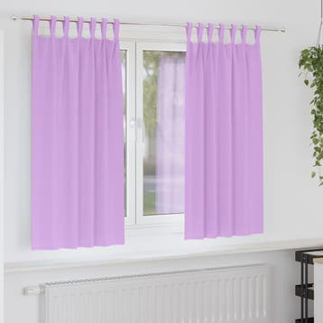 vidaXL Blackout Gordijnen met Ringen 2 st Paars 175 x 140 cm, Huis en Inrichting, Verzenden, Nieuw