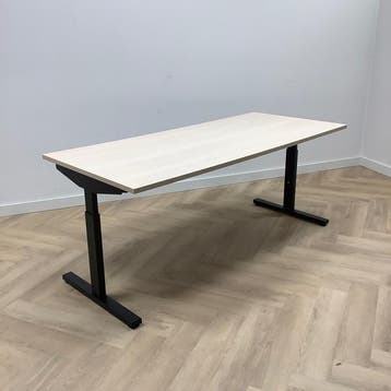 Refurbished bureau, 180x80 cm, Licht eiken - zwart, Huis en Inrichting, Bureaus, Nieuw