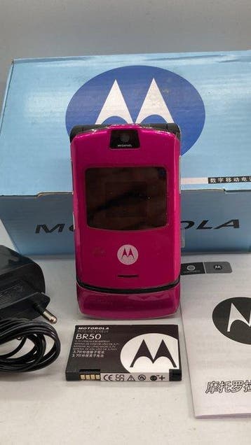Motorola V3i PINK - Mobiele telefoon - In vervangende, Nieuw