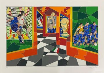 Ugo Nespolo (1941) - Campioni del Mondo 2006