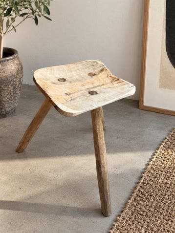 Kruk - Hout, Eik - Oude houten melkkruk