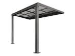 Veiling - Aluminium Terrasoverkapping Jakarta - 3 x 3 m - Gr, Tuin en Terras, Nieuw