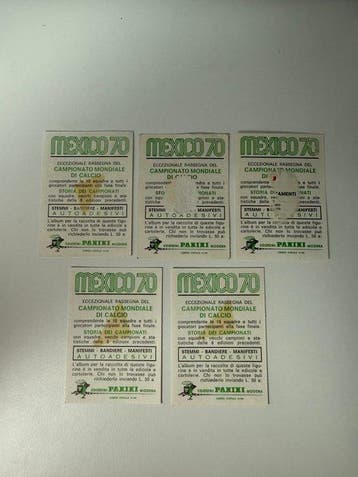 1970 Panini Mexico 70 World Cup EL SALVADOR Lot Original, Collections
