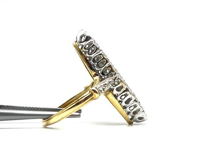 Zonder minimumprijs - Ring - 18 karaat Geel goud, Witgoud -, Bijoux, Sacs & Beauté, Bagues