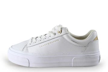 Tommy Hilfiger Sneakers in maat 38 Wit, Kleding | Dames, Verzenden, Wit, Zo goed als nieuw, Sneakers
