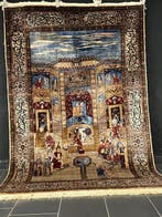 Ghom zijden beeldtapijt - Tapijt - 215 cm - 140 cm, Nieuw
