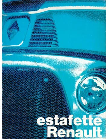 1970 RENAULT ESTAFETTE BROCHURE FRANS (BE|LU), Nieuw