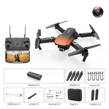 E88 Mini RC Drone met 4K Camera - WiFi Quadcopter met One, Verzenden, Nieuw