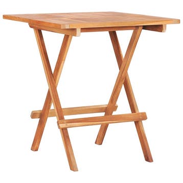 vidaXL Bistrotafel inklapbaar 60x60x65 cm massief teakhout, Verzenden