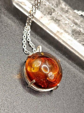 Sieraad Fire ambachtelijk vervaardigd uit 925 zilver met, Verzamelen