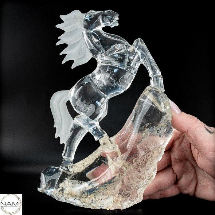 Natuurlijk massief kwarts beeldhouwwerk uit Brazilië., Verzamelen, Mineralen en Fossielen