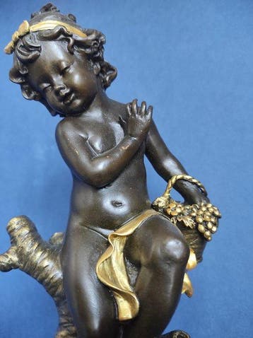 Dal modello di Auguste Moreau - sculptuur, Niño con
