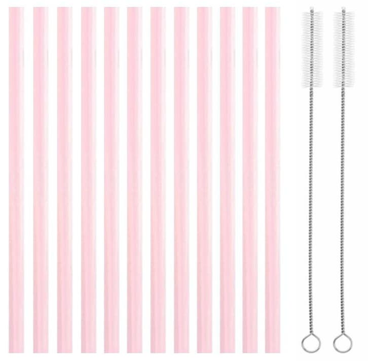 Fako Bijoux - Siliconen Rietjes Pastel -  12 Herbruikbare, Huis en Inrichting, Keuken | Bestek, Verzenden