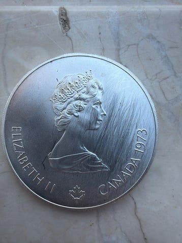 Canada. Elizabeth II. 5 Dollars 1973 (Sans prix de réserve)