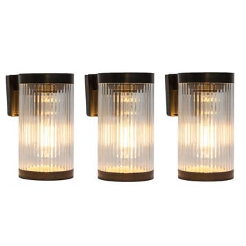 Buitenverlichting zonne-energie 3x Aurelia Solar LED Muurlam, Verzenden, Nieuw