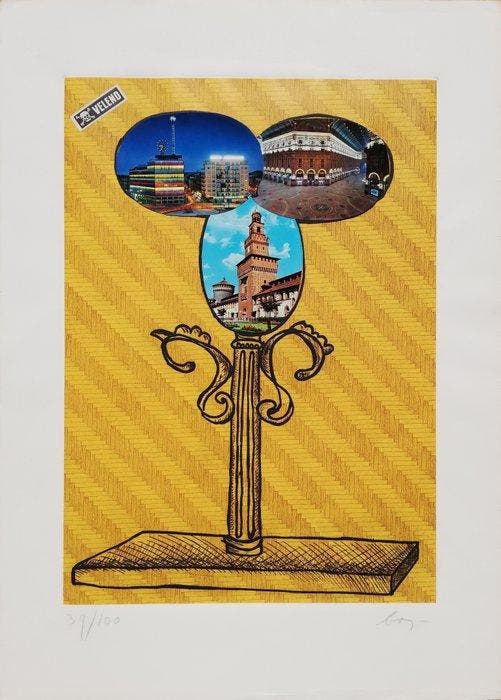 Enrico Baj (1924-2003) - Senza Titolo, Antiquités & Art, Antiquités | Autres Antiquités