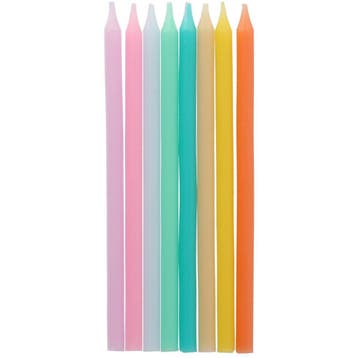 Kaarsen Pastel Meerkleurig 10cm, Verzenden