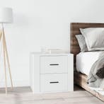 vidaXL Nachtkastje 50x39x47 cm wit, Huis en Inrichting, Verzenden, Nieuw