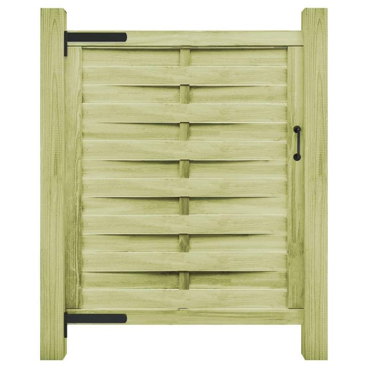 vidaXL Poort 100x125 cm groen geïmpregneerd grenenhout, Tuin en Terras, Tuinpoorten, Nieuw, Verzenden