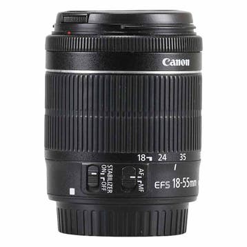 Canon EF-S 18-55mm f/3.5-5.6 IS STM met garantie, Ophalen of Verzenden, Gebruikt