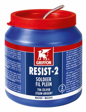Griffon Resist-2 loodvrij draadsoldeer 2mm 500g, Verzenden