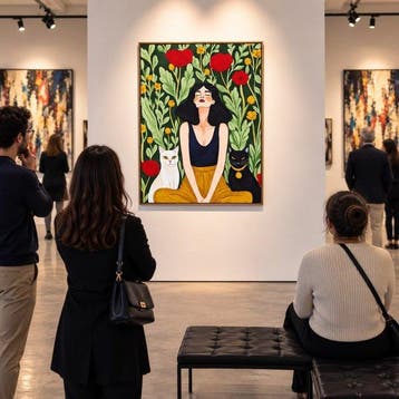 Lucía Laurent - XL - Armonía entre amapolas, Antiek en Kunst