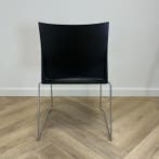 Viasit kantinestoel / stapelstoel,  zwart - chroom, Gebruikt, Zwart, Eén