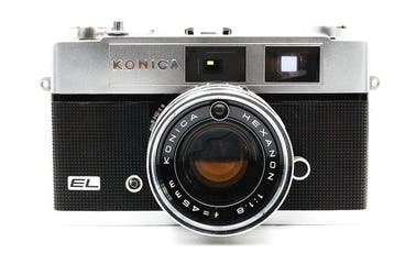 Konica Auto S2 EL 35mm Hexanon Lens Meetzoeker camera, Nieuw