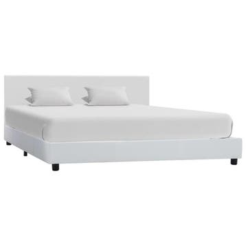 vidaXL Bedframe kunstleer wit 120x200 cm, Verzenden, Nieuw