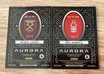 2022 Panini Obsidian Soccer Orel Mangala, Maxwel Cornet, Verzamelen, Nieuw