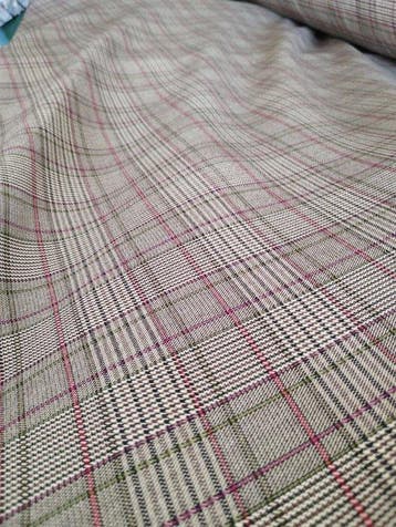 Tartan van wol 80%, mediumgewicht, 400x140 - Textiel - 400