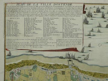 België - Oostende; E.H. Fricx - Plan de la ville dOstende -