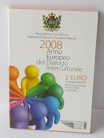 Saint-Marin. 2 Euro 2008 Dialogo Interculturale (Sans prix